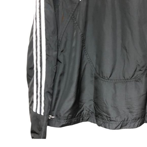 Adidas 3 Stripes Climaproof 365 Pointed Cuff Windbreaker Jacket | Medium - Picture 6 of 13
